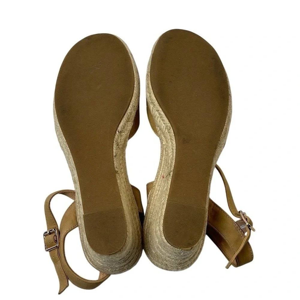 Tommy Bahama Caisy Tan Nubuck Wedge Espadrilles Sandals Size‎ 8.5